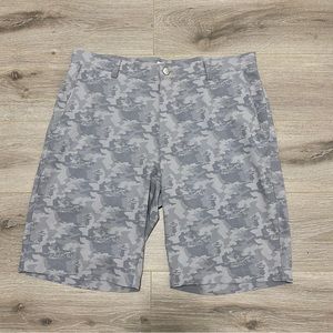 Peter Millar Shorts Mens 34 Gray Camo Shackleford Performance Golf Camouflage